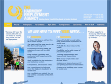 Tablet Screenshot of harmonyemployment.com